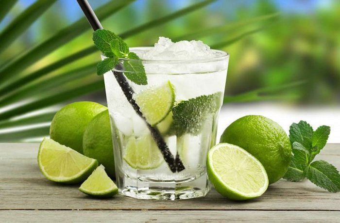 Mocktail de Mojito con soda